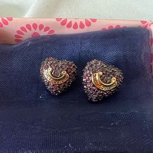 Juicy Couture stud heart earrings